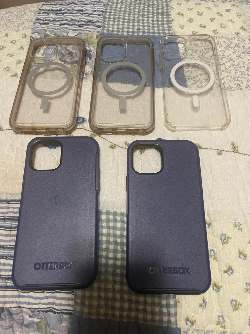 OtterBox Dual Navy Blue Protective Phone Case Set